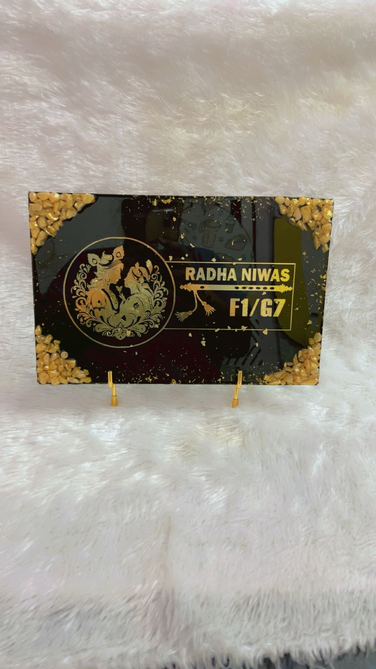 Custom Handcrafted Epoxy Resin Name Plate