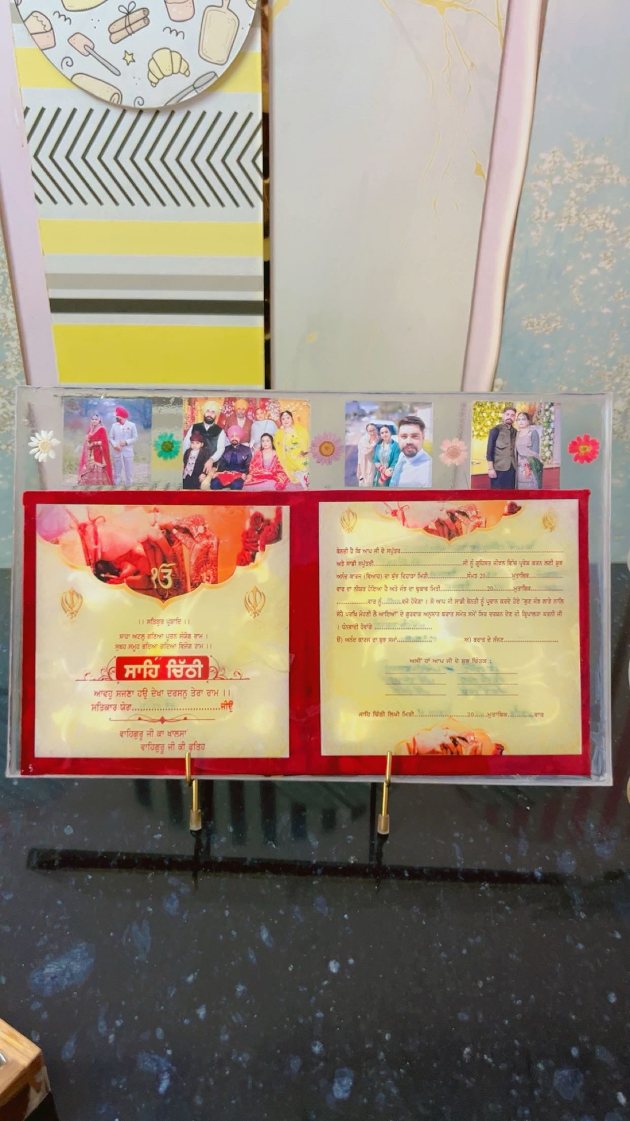 Handcrafted Epoxy Resin Varmala and Kaleere Keepsake