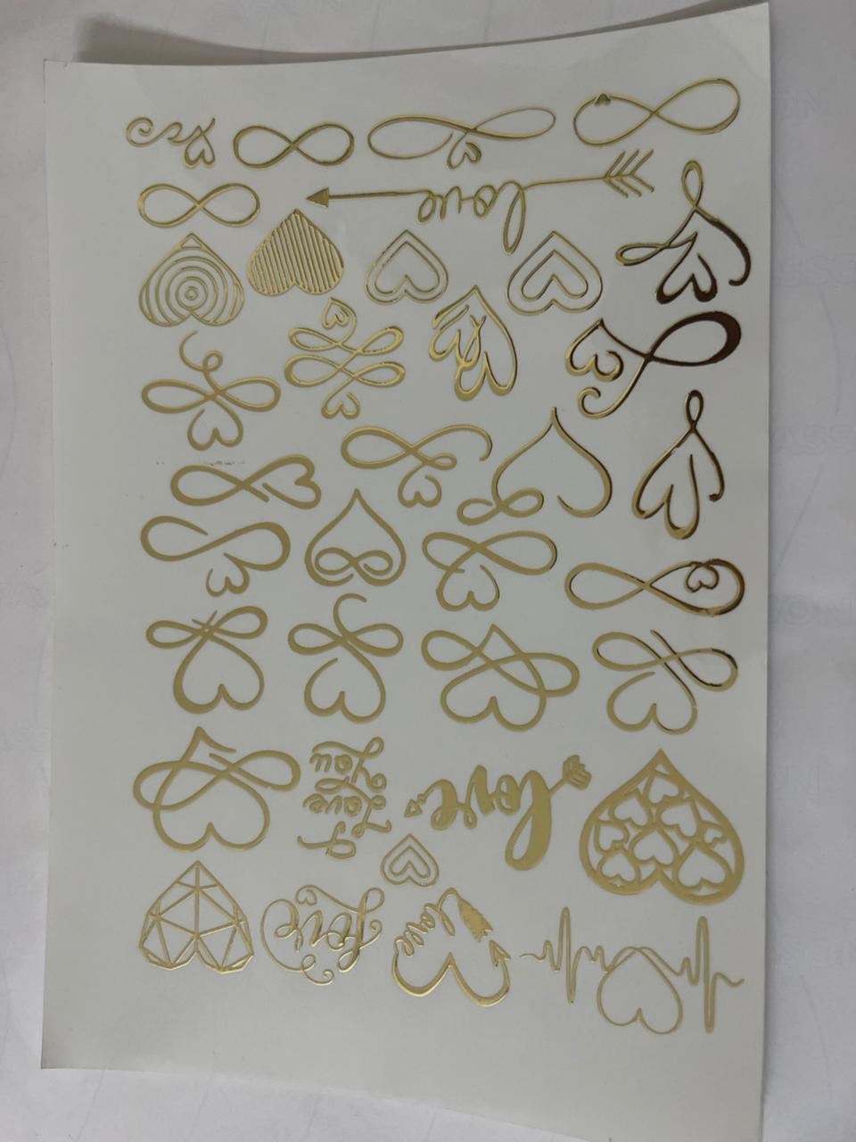Love Hearts Sticker Sheet