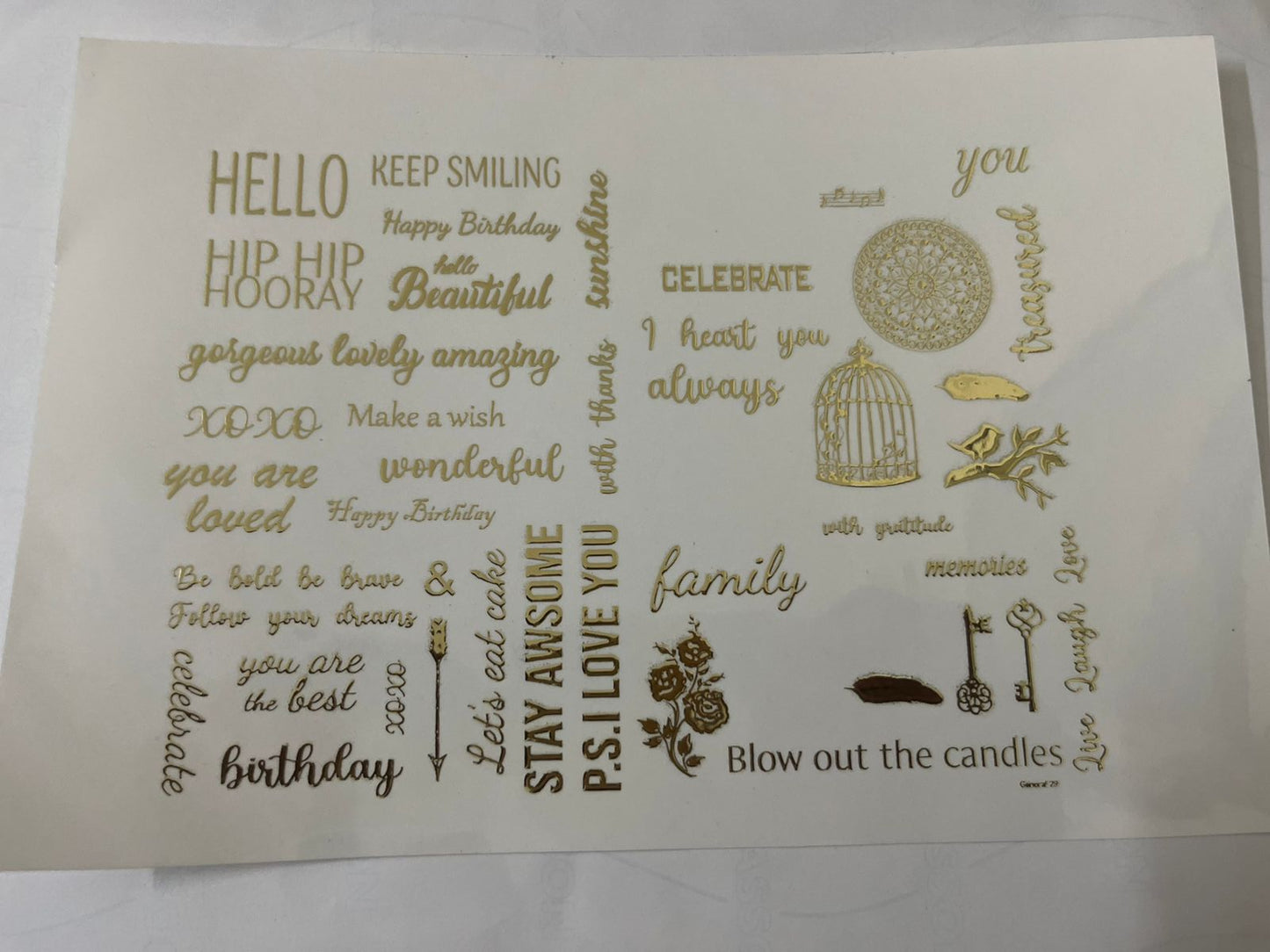 Positive Vibes Sticker Sheet