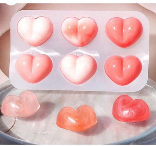 6 Cavity Heart Mold