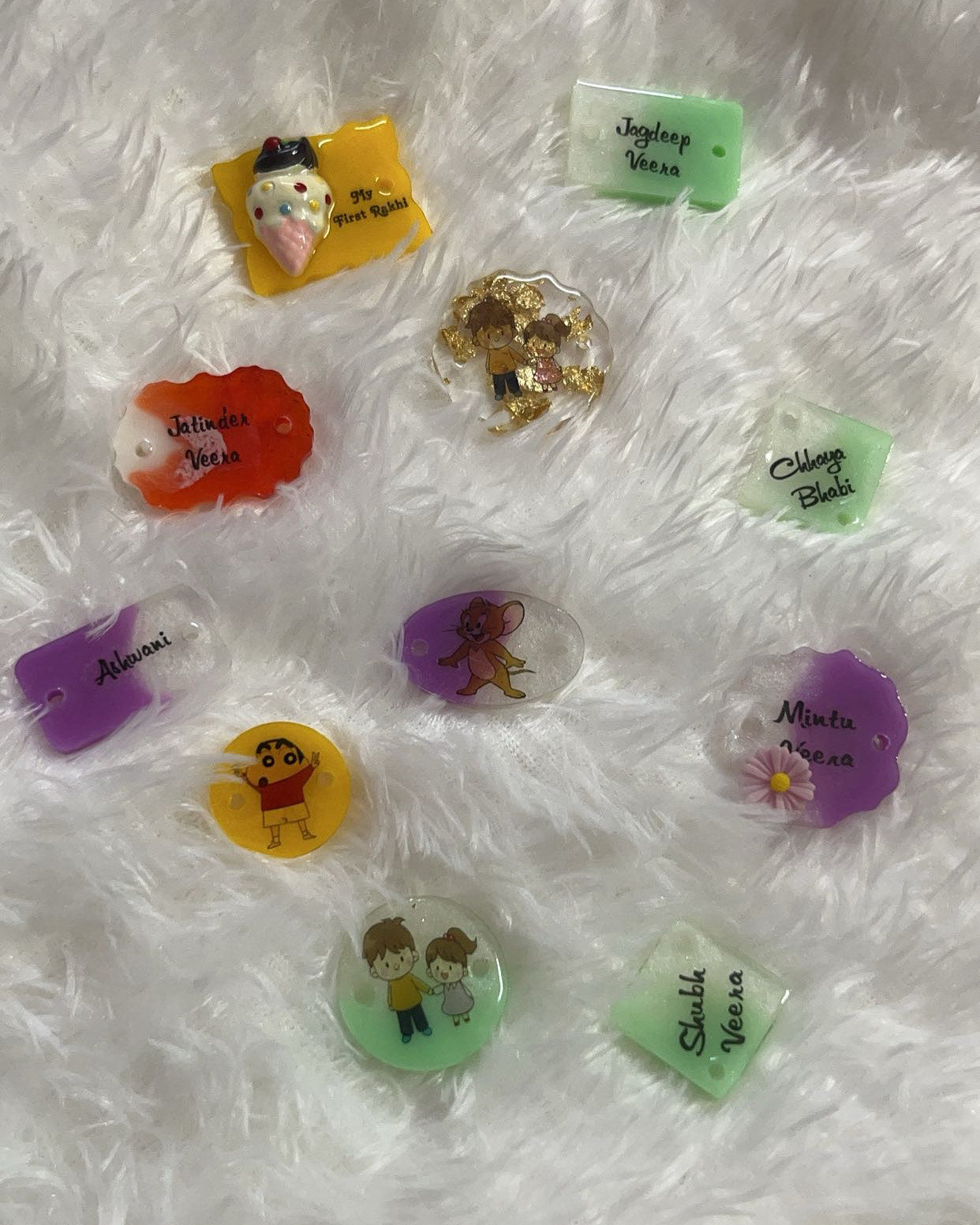 Customized Handcrafted Rakhi | Name Rakhi | Photo Rakhi | Lucky Charm Rakhi