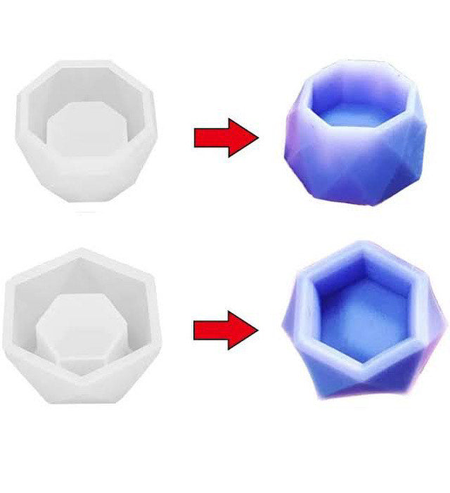 Candle Holder Mold 2 Pcs