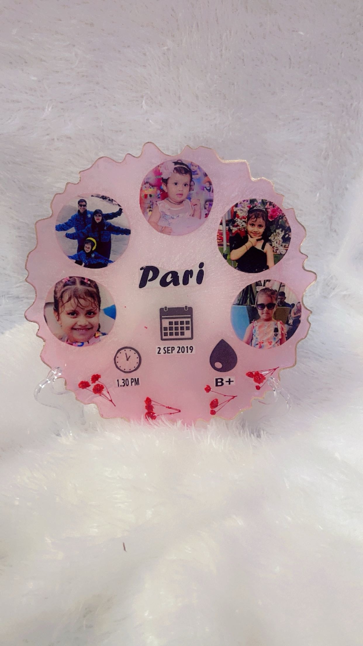 Handcrafted Resin Photo Frame - Personalized Keepsake