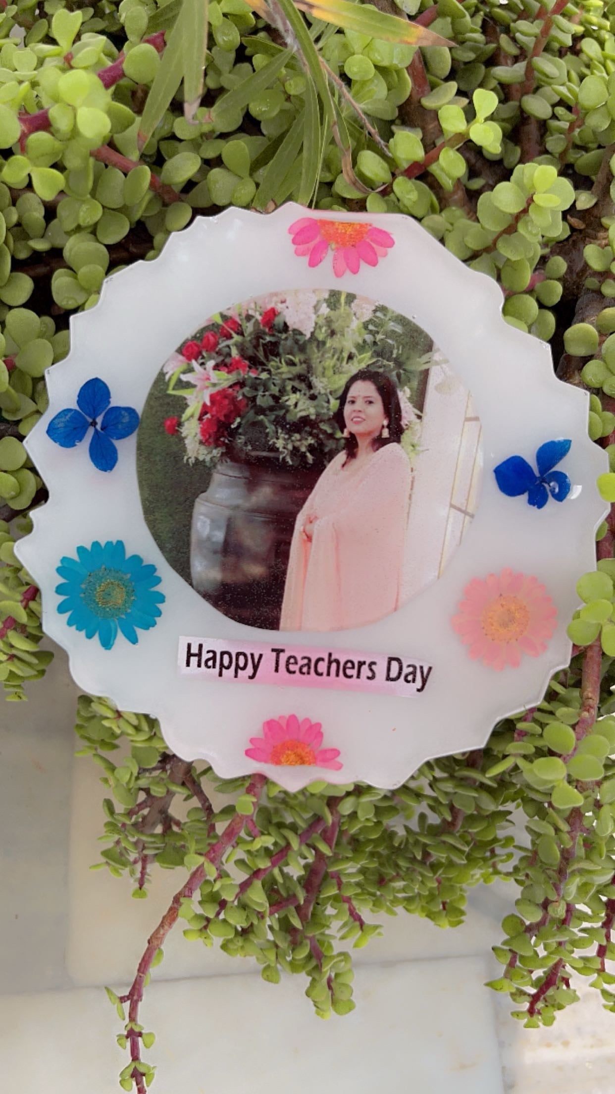 Handcrafted Resin Photo Frame - Personalized Keepsake