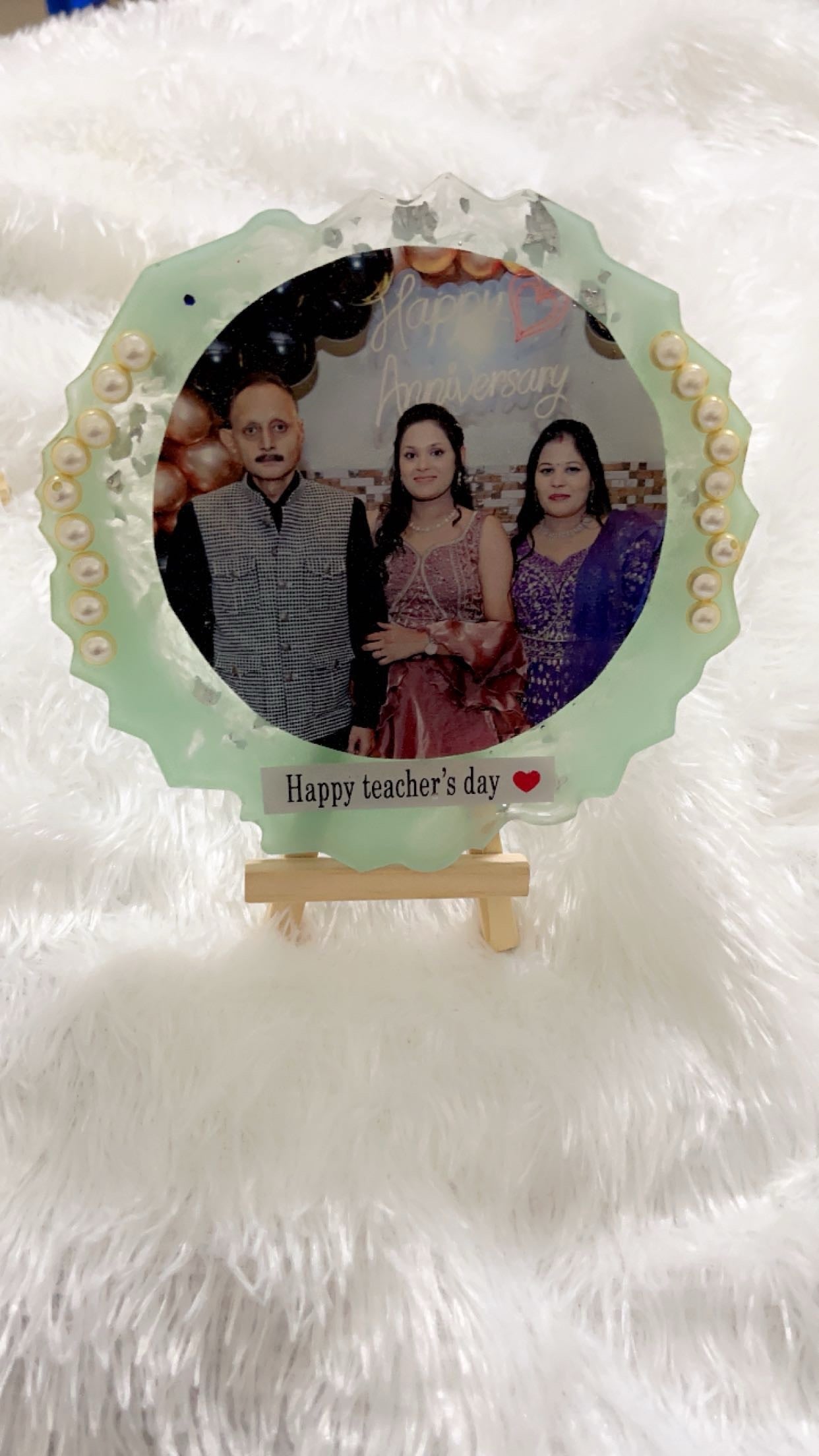 Handcrafted Resin Photo Frame - Personalized Keepsake