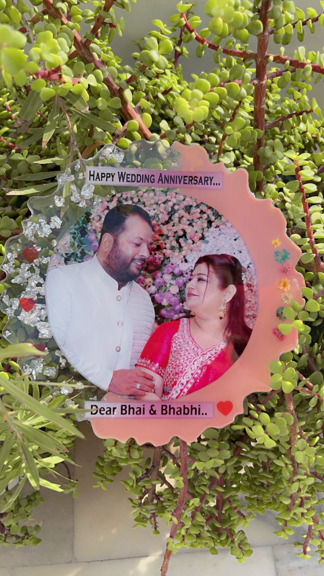 Handcrafted Resin Photo Frame - Personalized Keepsake