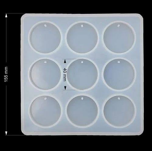 Round Keychain Mold 9 in 1