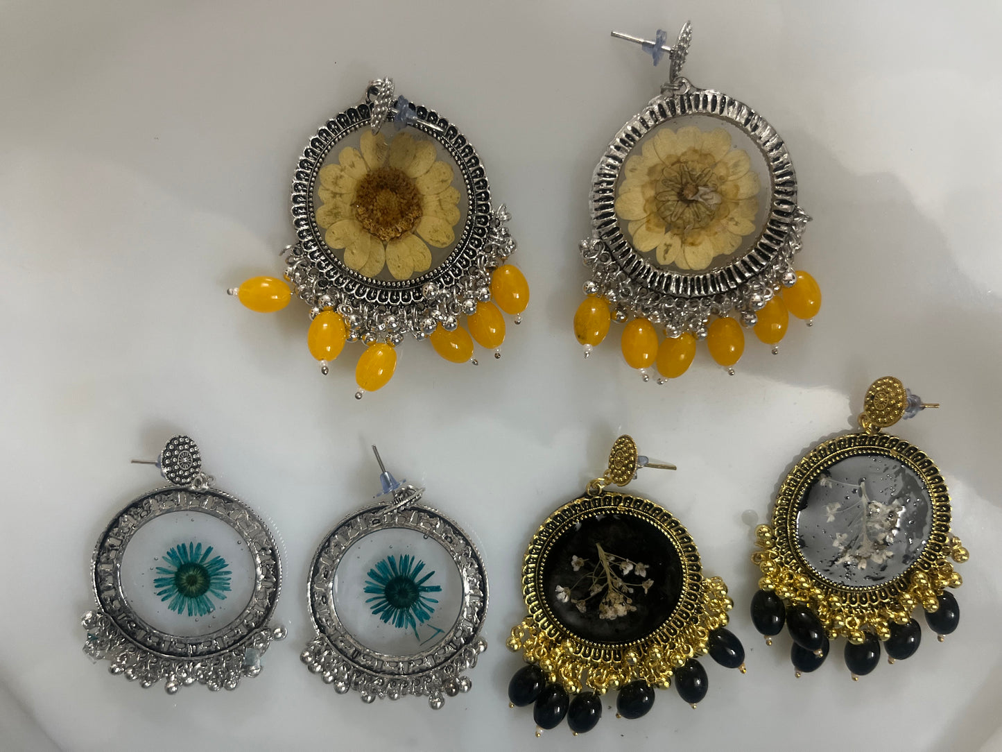 Custom Handcrafted Jewellery | Earings | Heart Pendant | Double Bracelet | Single Bracelet