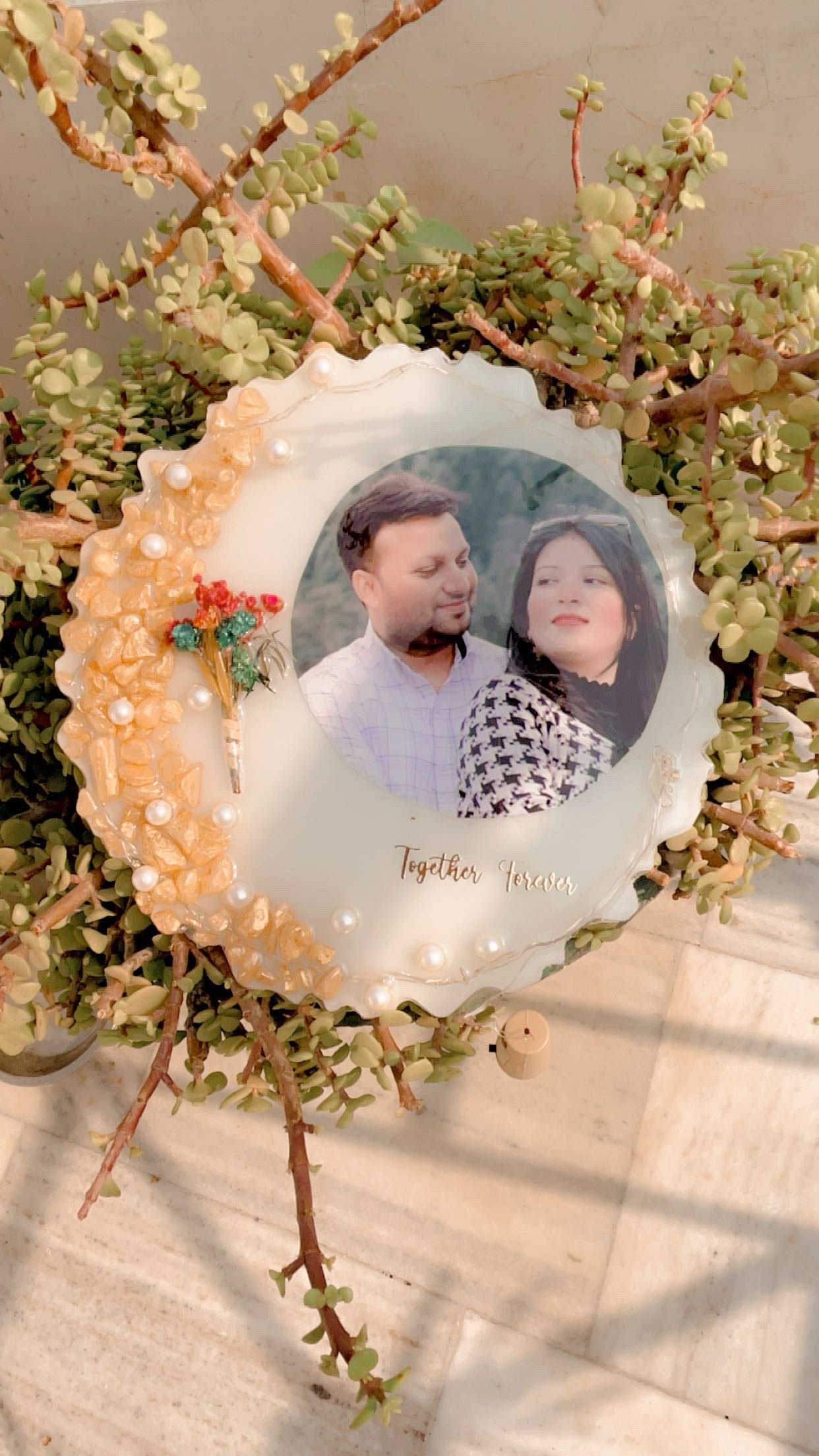 Handcrafted Resin Photo Frame - Personalized Keepsake