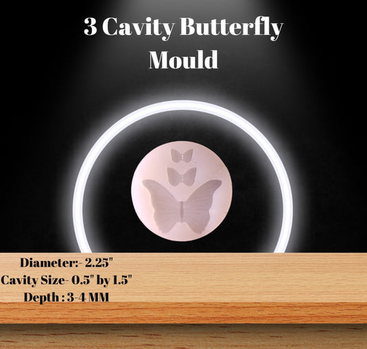 3 Cavity Butterfly Mold