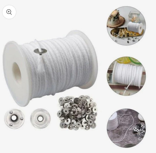 Braided Wick Spool With Sustainer (200ft)