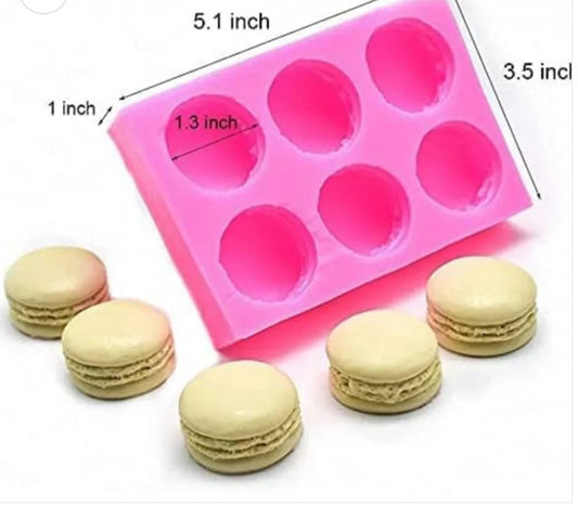 Macaron Cookie 6 Cavity Mold