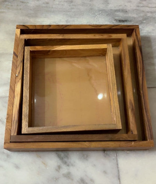 Wooden Acrylic Base Frame For Varmala Preservation