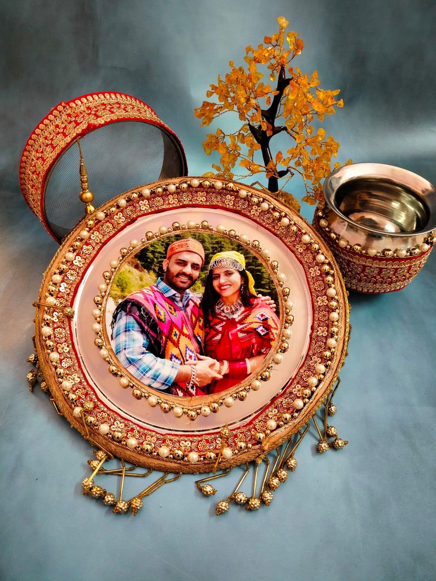 Personalized Karwa Chauth Thali