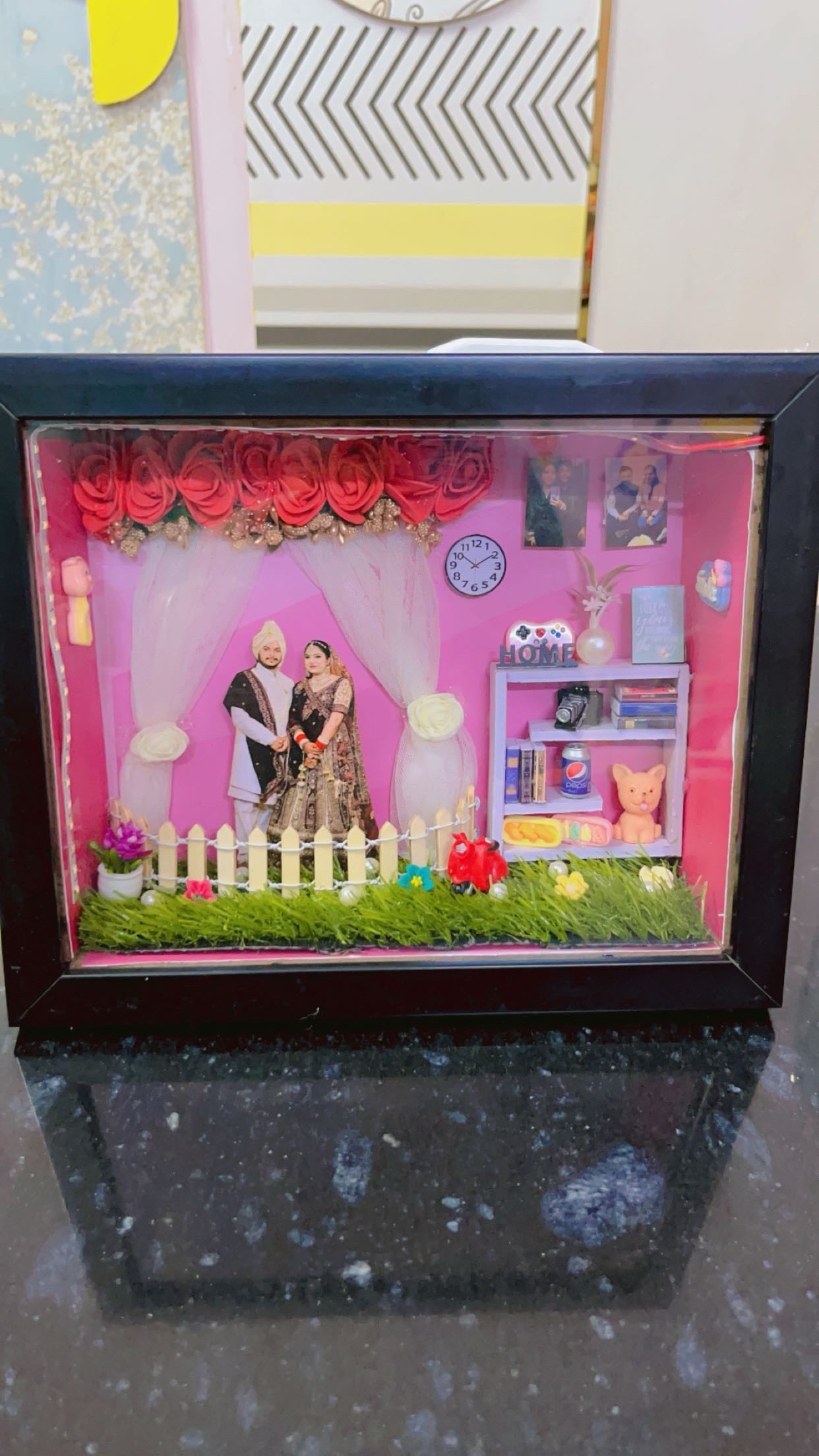 Personalized 3D Miniature Shadow Box || 3D Fridge Magnet