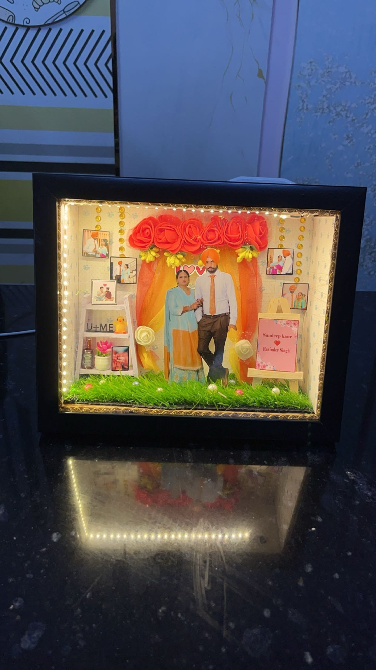 Personalized 3D Miniature Shadow Box || 3D Fridge Magnet