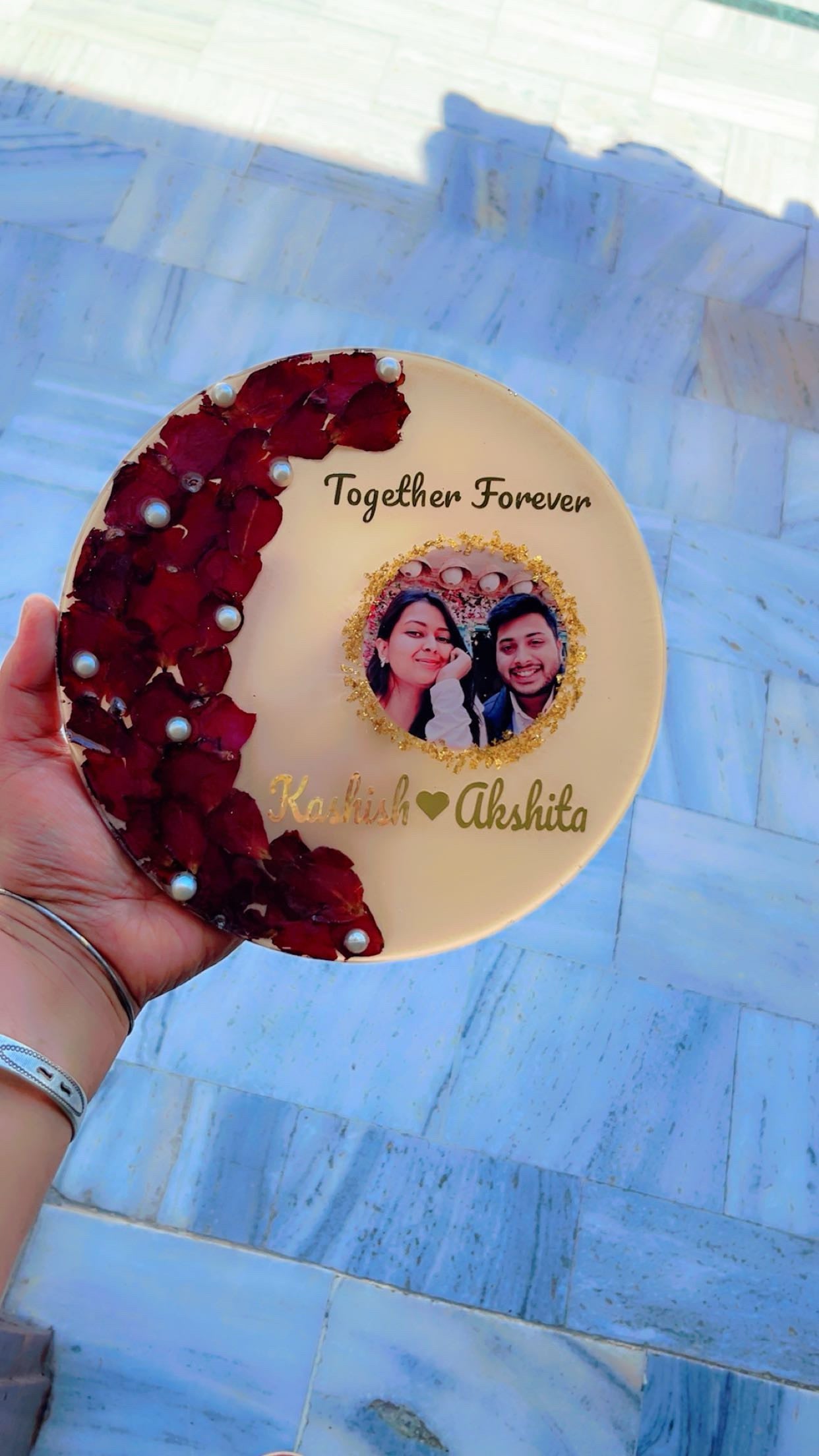 Handcrafted Resin Photo Frame - Personalized Keepsake