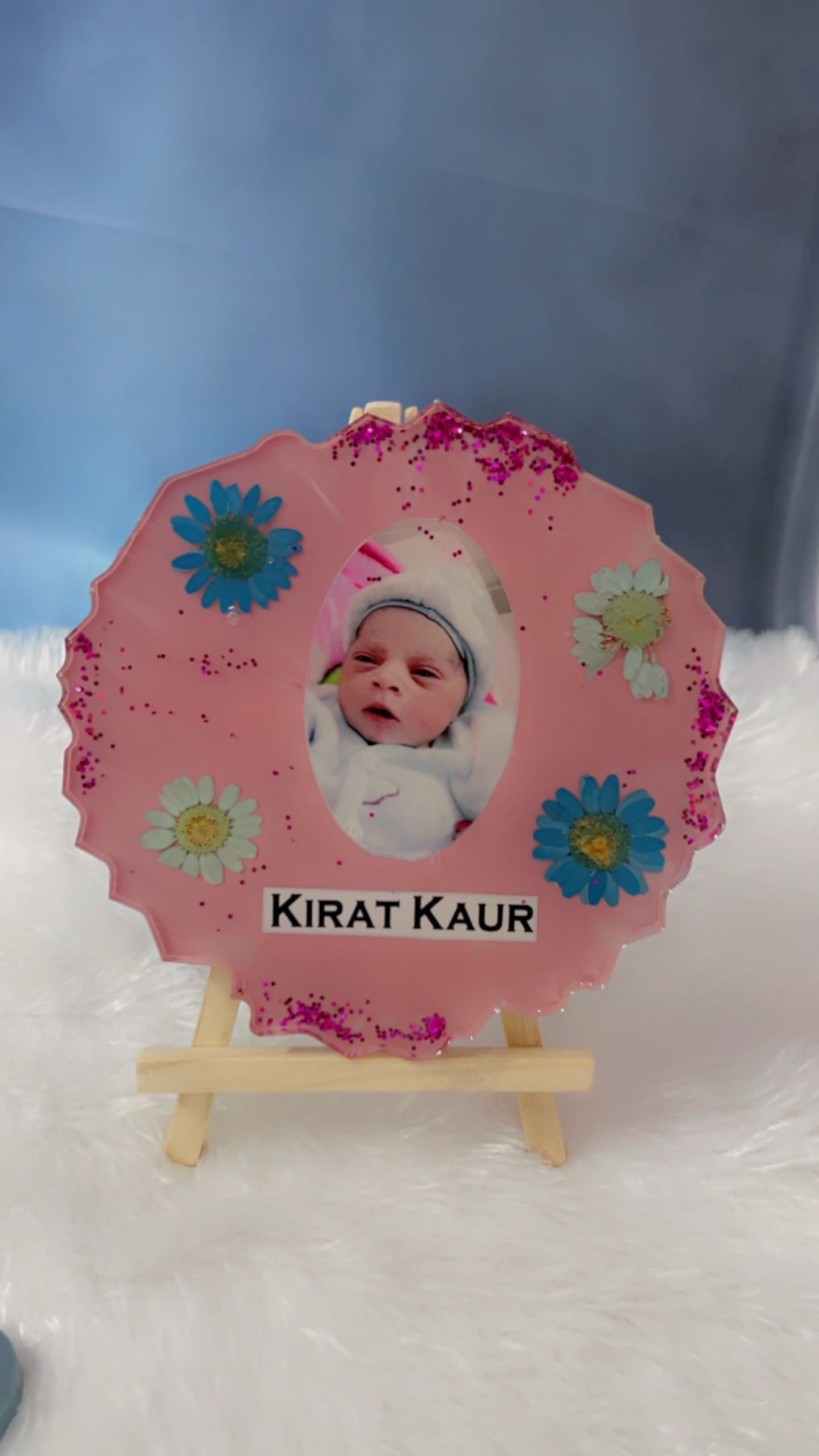Handcrafted Resin Photo Frame - Personalized Keepsake