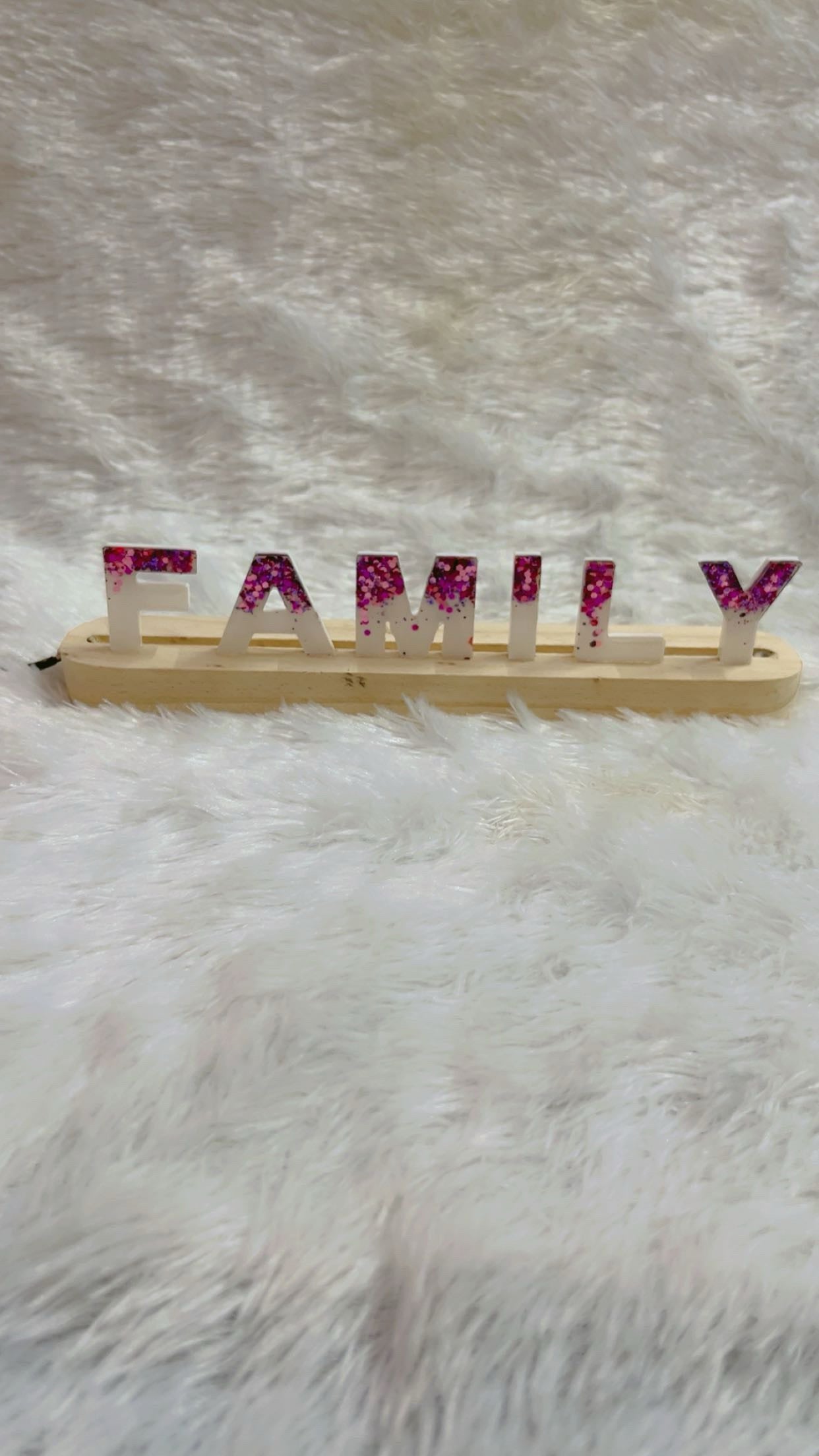 Custom Handcrafted LED Name Stand