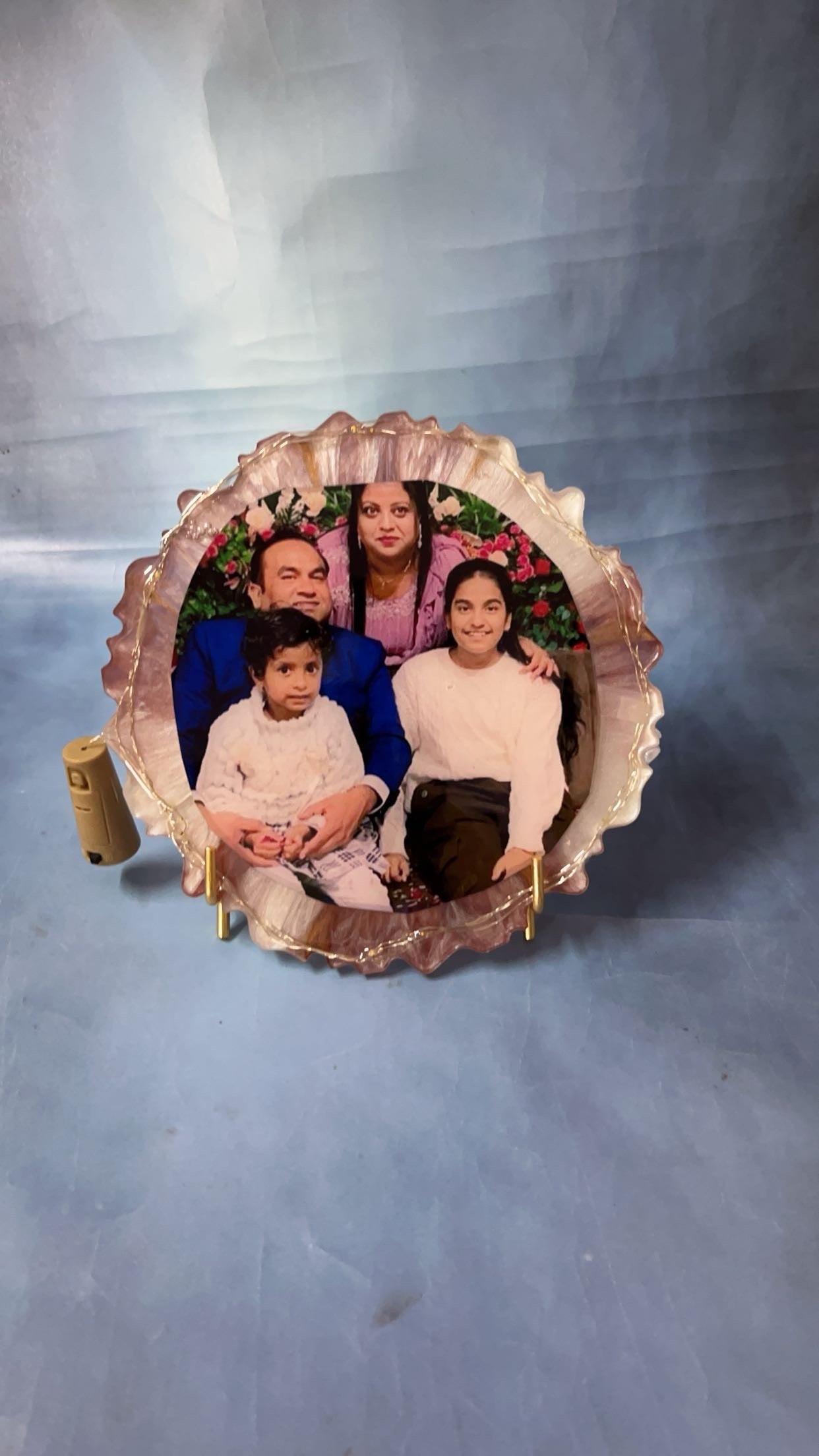 Handcrafted Resin Photo Frame - Personalized Keepsake