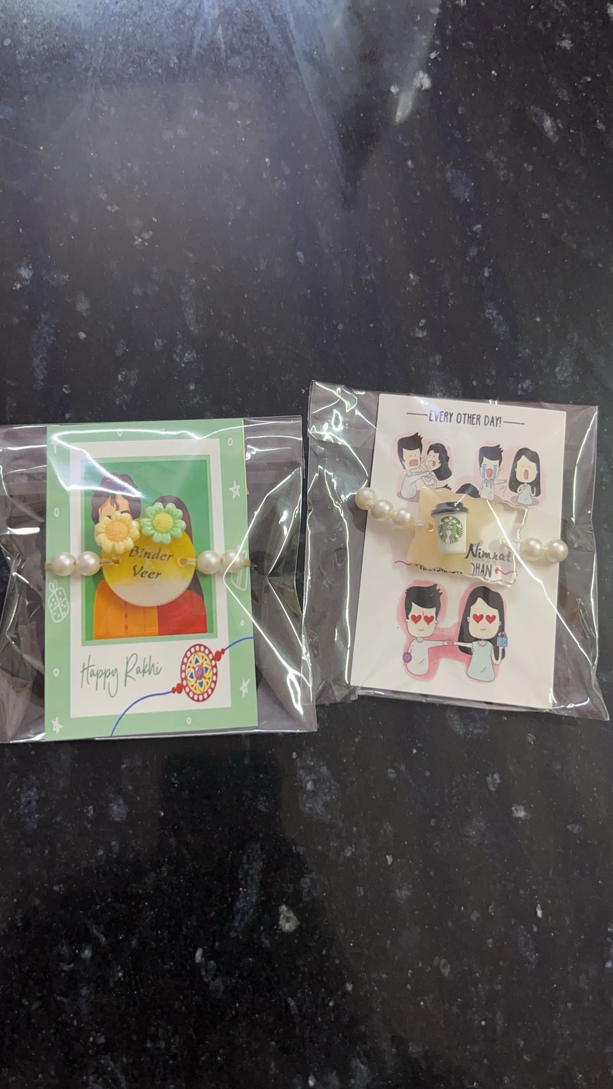 Customized Handcrafted Rakhi | Name Rakhi | Photo Rakhi | Lucky Charm Rakhi