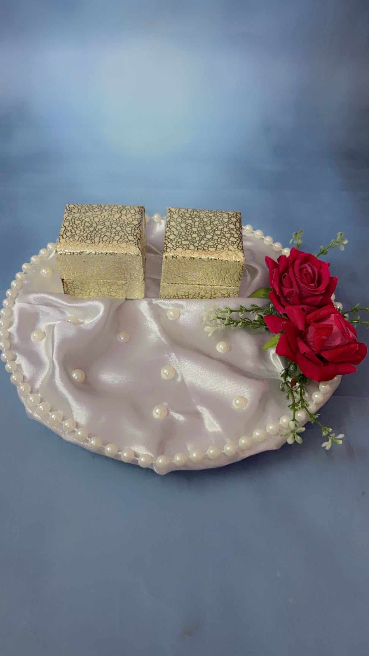 Personalized Ring Haldi Ceremony Platter