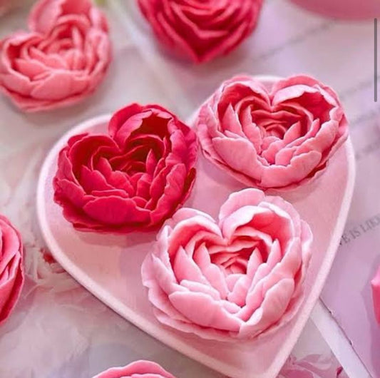Heart rose mould