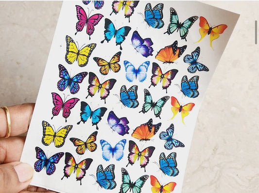 Small butterfly sticker sheet