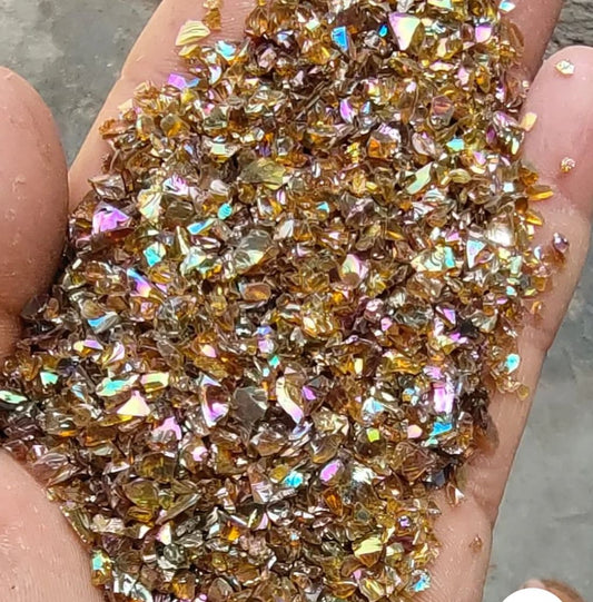 Brown rainbow holographic