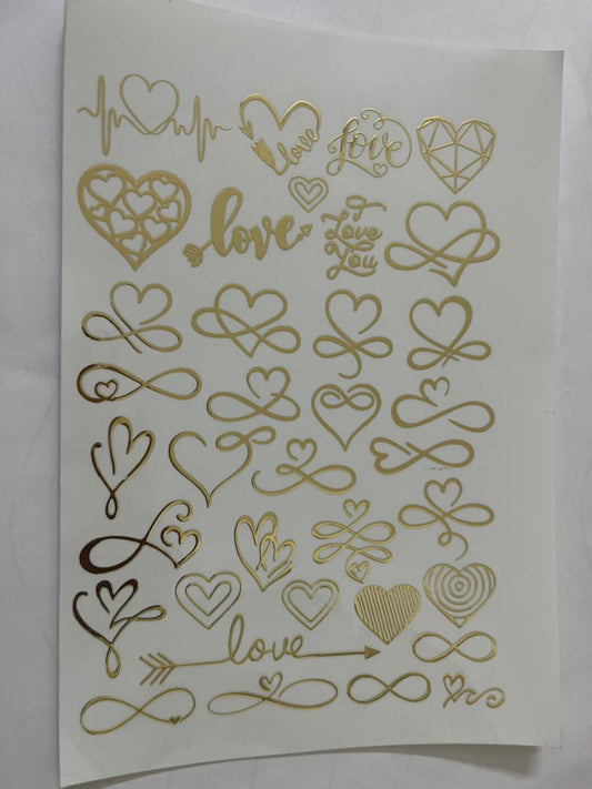 Love Hearts Sticker Sheet