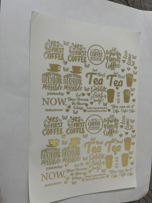 First Tea & Coffee Kickstart Sticker Pack