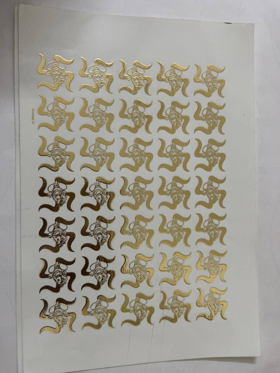 Swastika Sticker Set Sheet