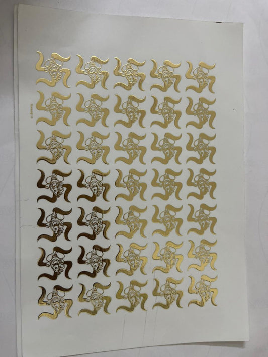 Swastika Sticker Set Sheet