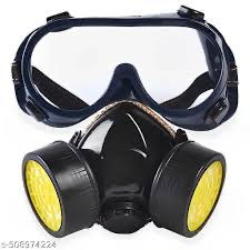 Respirator Mask With Goggles